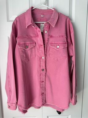 MAURICES // PINK JEAN JACKET NWT